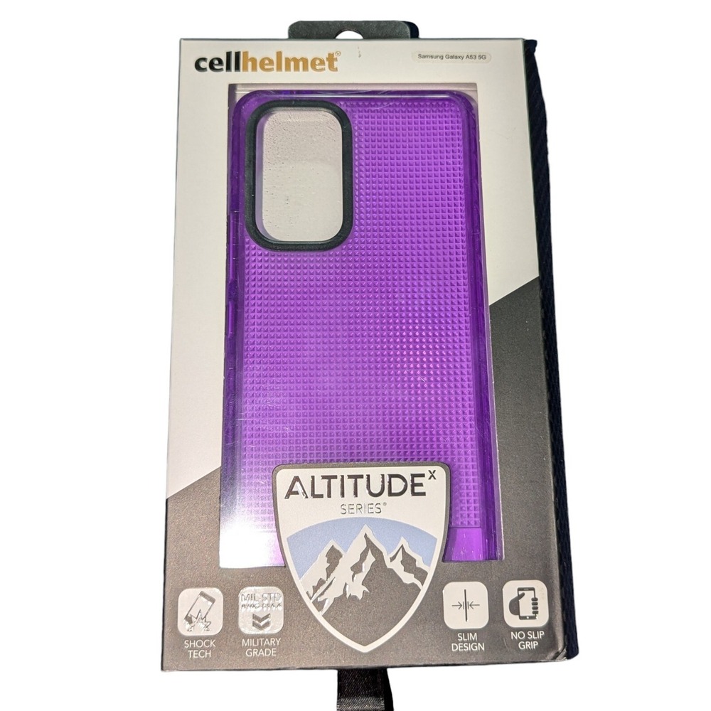 A2 Cellhelmet Altitude X Series Samsung Galaxy A53 5G Purple Slim Design